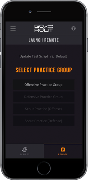 GoRout On-Field Practice app